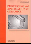 Processing and Application of Ceramics雜志封面